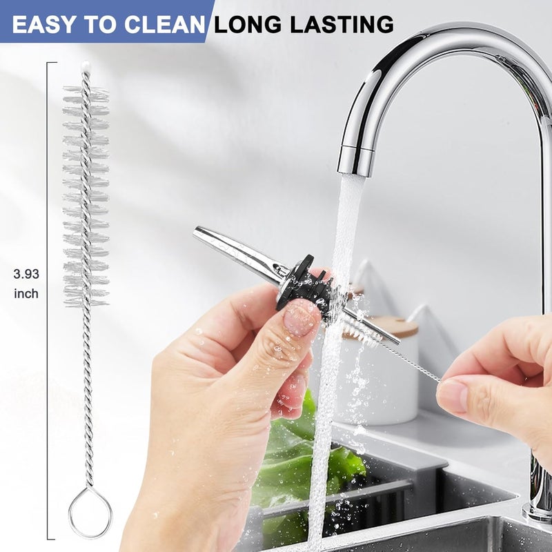 SINLUCESCE 60-Pack Stainless Steel Pour Spouts for Liquor Bottles Oil Vinegar and Wine,Liquor Bottle Pourers with Rubber Dust Caps,Bar accessories,Pourers for Bartending - Image 5